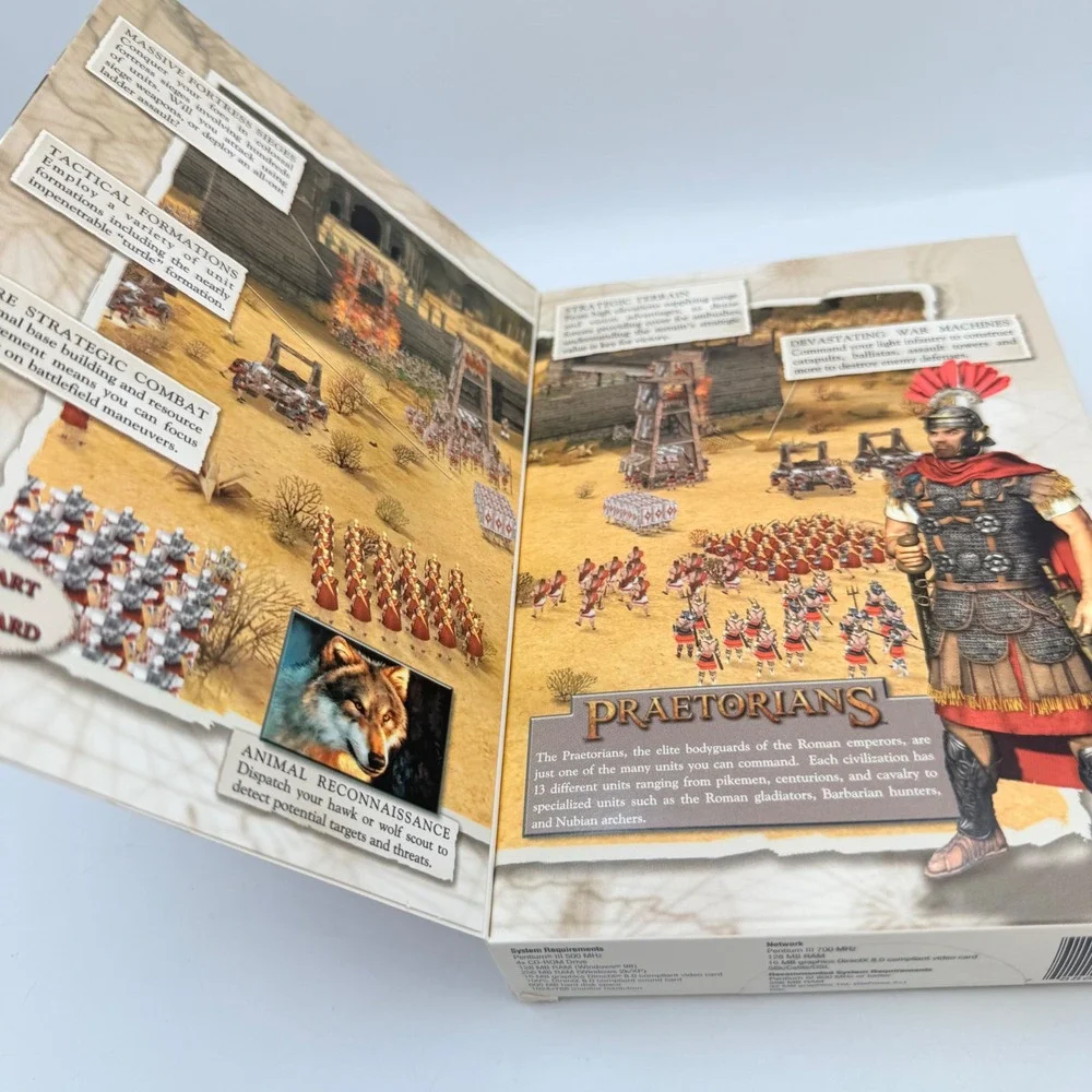 Praetorians PC CD-ROM Game Eidos Pyro Studios Big Box Roman Strategy RTS 2003